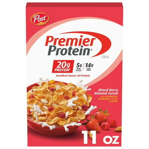 �|�X�g �v���~�A�v���e�C�� �~�b�N�X�x���[�A�[�����h �V���A�� 311g Post Premier Protein Mixed Berry Almond Cereal 11 oz Box �y�����񂹏��i�z