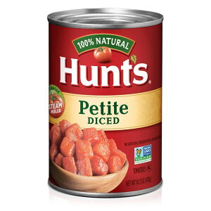 �n���g �v�`�_�C�X�g�}�g �� 411g Hunt�fs Petite Diced Tomatoes, Perfect for Chili & Soups, 14.5 oz. Can �y�����񂹏��i�z