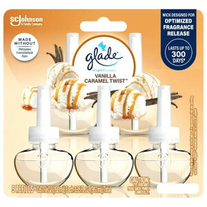 �O���[�h �v���O�C�� �����p�G�A�t���b�V���i�[ �o�j�� �L�������� �c�C�X�g 20ml 5�� Glade PlugIns Air Freshener Refills, Mothers Day Gifts, Vanilla Caramel Twist, 5 Count �y�����񂹏��i�z