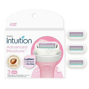 �V�b�N �C���g�D�C�V���� �A�h�o���X�h���C�X�`���[ ���f�B�[�X �֐n 4���n 3�� Schick Intuition Advanced Moisture Women's Razor Refills, 3 Count �y�����񂹏��i�z