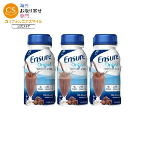 �G���V���A �I���W�i�� �j���[�g���V���� �V�F�C�N �~���N�`���R���[�g 237ml 6�{ Ensure Original Nutrition Shake, 9g Protein, Milk Chocolate, 8 fl oz - 6 Pack �y�����񂹏��i�z