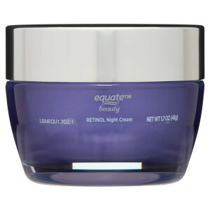yAJEH}[gizGNG[g `m[ iCgN[ p 48g Equate Retinol Night Cream for Face Care to Smooth & Soften Skin, 1.7oz y񂹏iz