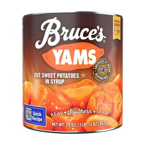 �u���[�X�����Y�@�J�b�g�X�C�[�g�|�e�g �V���b�v�Ђ� 822g Bruce's Yams Cut Sweet Potatoes in Syrup, 29 oz Can �y�����񂹏��i�z