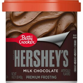 ベティクロッカー ハーシーズ ミルクチョコレート フロスティング グルテンフリー 454g Betty Crocker HERSHEY'S Milk Chocolate Frosting, Gluten Free, 16 oz 【お取り寄せ商品】