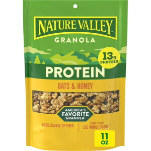 �l�C�`���[�o���[ �v���e�C�� �I�[�c���n�j�[ �O���m�[�� 312g Nature Valley Protein Oats and Honey Granola Pouch, 11 oz �y�����񂹏��i�z