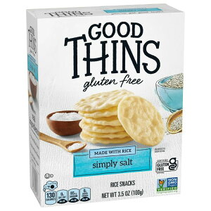 �O�b�h�V���Y �V���v���\���g ���C�X�X�i�b�N �O���e���t���[ �N���b�J�[ 100g GOOD THINS Simply Salt Rice Snacks Gluten Free Crackers, Snack Crackers, 3.5 oz �y�����񂹏��i�z