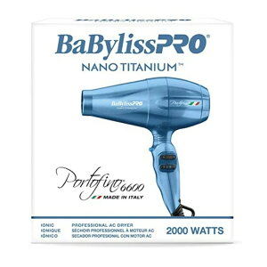 �x�r���X�v�� �i�m�`�^�j�E�� �|���g�t�B�[�m �t���T�C�Y �w�A�h���C���[ �u���[ BaBylissPRO? Nano Titanium? Portofino? Full-Size Dryer (BLUE) �y�����񂹏��i�z