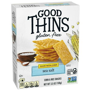 �O�b�h�V���Y �V�[�\���g�R�[���X�i�b�N �O���e���t���[�N���b�J�[ 100g GOOD THINS Sea Salt Corn Snacks Gluten Free Crackers 3.5 oz �y�����񂹏��i�z