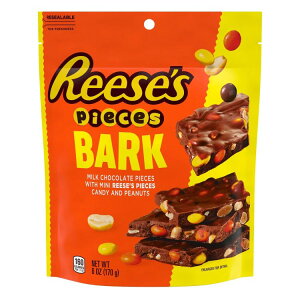 yAJEH}[giz[V[Y s[X ~N`R[gLfB s[ibco[N 170g REESE'S PIECES Milk Chocolate Candy with Peanuts Bark Bag, 6 oz y񂹏iz
