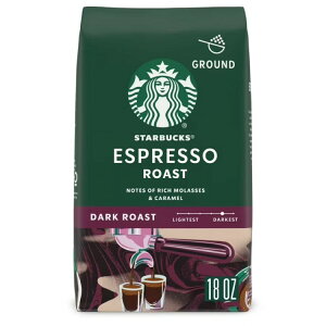 �X�^�[�o�b�N�X �G�X�v���b�\���[�X�g �_�[�N���[�X�g �R�[�q�[�� ��510g Starbucks Espresso Roast, Ground Coffee, Dark Roast Hot or Iced Coffee, 18 oz �y�����񂹏��i�z