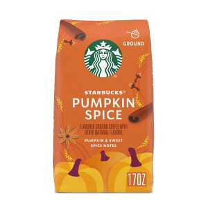 yAJEH}[gizX^[obNX pvLXpCX t[o[ OEhR[q[ 100%ArJ 482g Starbucks Pumpkin Spice, Flavored Ground Coffee, 100% Arabica, Limited Edition, 17 oz y