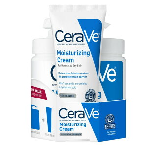 yAJEH}[gizZB CX`CWO N[ ohA453g |vW[ & 56ml gxTCY CeraVe Moisturizing Cream Bundle, 16 oz Pump Jar & 1.89 oz Travel size y񂹏
