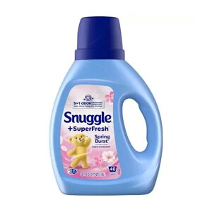 yAJEH}[gizXibO X[p[ tbV t̏_ I_[G~l[geNmW[ XvOo[Xg 1.05L 40 Snuggle SuperFresh Liquid Fabric Softener, Spring Burst, 35.7