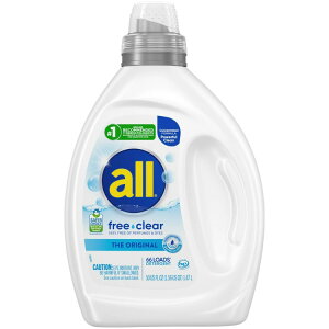 【アメリカウォルマート品】オール フリークリア 液体洗濯洗剤 1.5L 66回分 all Free Clear Liquid Laundry Detergent, 50 oz, 66 Loads 【お取り寄せ商品】
