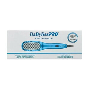 �x�r���X�v�� �i�m�`�^�j�E�� �R���p�N�g �T�[�}���p�h���u���V BaBylissPRO Nano Titanium Compact Thermal Paddle Brush �y�����񂹏��i�z
