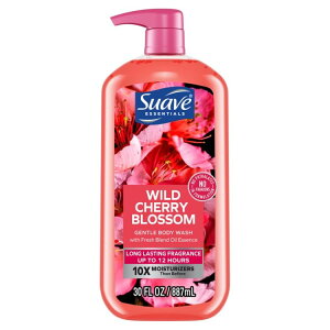 yAJEH}[gizXA[u GbZVY WFg {fBEHbV Ch`F[ubT 887ml Suave Essentials Gentle Liquid Body Wash, Wild Cherry Blossom, 30 oz y񂹏