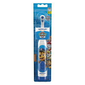 yAJEH}[gizXsuV qǂpduV pEEpg[fUC 炩 3Έȏ dr PAW Patrol Spinbrush Kids Battery-Powered Toothbrush, Soft Bristles, Ages 3+ y