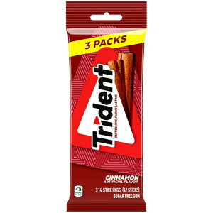 yAJEH}[gizgCfg Vi VK[t[K 14×3pbN Trident Sugar Free Gum, Cinnamon, 3 Packs of 14 Regular Size Pieces (42 Total Pieces) y񂹏iz