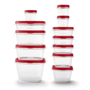 yAJEH}[gizo[Ch C[W[t@Chbh Hiۑe 24_oGeBZbg ԐFʋCtW Rubbermaid Easy Find Lids 24 Pc Variety Set Food Storage Containers with Red Vented Lid