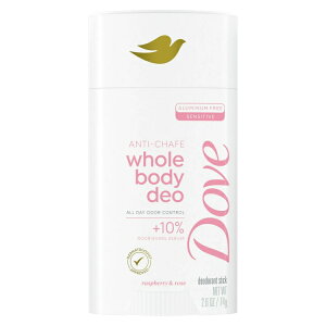 yAJEH}[giz_ SgpfIhgXeBbN Yx[[Y A~jEt[ 74g Dove Whole Body Deo Anti-Chafe Deodorant Stick Raspberry & Rose Aluminum Free, 2.6 oz y񂹏