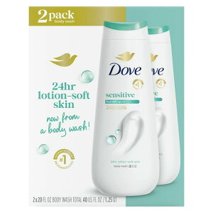 yAJEH}[giz_ {fBEHbV qp 567ml 2 Dove Body Wash Sensitive Skin 20 oz, 2 Count y񂹏izy킹Ĕz