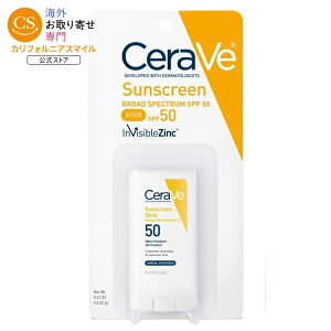 �Z�����B �~�l�����T���X�N���[���X�e�B�b�N SPF 50 �{�f�B���t�F�C�X�p ���Ă��~�� 13.32g CeraVe Mineral Sunscreen Stick SPF 50 Body & Face Sunblock 0.47 oz �y�����񂹏��i�z