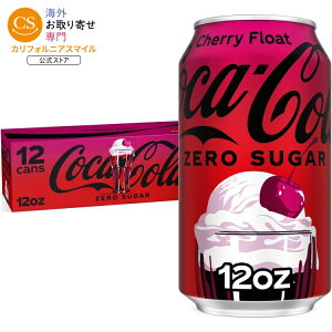 �R�J�E�R�[�� �[���V���K�[ �`�F���[�t���[�g �\�[�_�|�b�v�� 355ml 12�{ Coca-Cola Zero Sugar Cherry Float Soda Pop Cans, 12 fl oz, 12 Pack �y�����񂹏��i�z