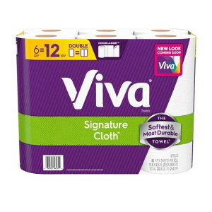 yXߋő勉MAX1040~OFFN[|zyAJEH}[gizro VOl`[NX y[p[^I _u 6[ e[86Jbg Viva Signature Cloth Paper Towels, 6 Double Rolls, 86 