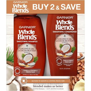 �K���j�G �z�[���u�����h �X���[�W���O �V�����v�[���R���f�B�V���i�[ �Z�b�g Garnier Whole Blends Smoothing Shampoo and Conditioner Set �y�����񂹏��i�z