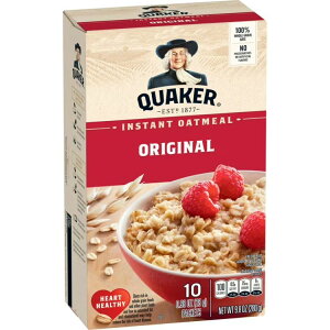yAJEH}[gizNG[J[ CX^gI[g~[ IWi 10 Quaker Instant Oatmeal, Original, 9.8 oz, 10 Packets y񂹏iz