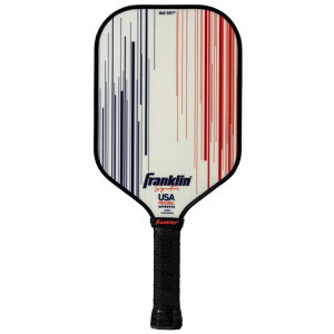 Franklin Sports Signature Pro �s�b�N���{�[�� 13mm�|���R�A���P�b�g �z���C�g Franklin Sports Signature Pro Pickleballs - 13mm Poly Core Racket - White �y�����񂹏��i�z