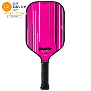 �y�|�C���gUP��1��-11��2���zFranklin Sports Signature Series MaxGrit �s�b�N���{�[���p�h�� 16mm�|���R�A �s���N ��224?235g Franklin Sports Signature Series MaxGrit Pickleball Paddle, 16mm Poly Core, Pink, 7.9-8.3oz �y������