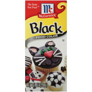 �}�R�[�~�b�N �O���e���t���[ �u���b�N �t�[�h�J���[ 29ml McCormick Gluten Free Black Food Color, 1.0 fl oz Box �y�����񂹏��i�z