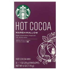 yAJEH}[gizX^[obNX }V} zbgRRA~bNX 6 Starbucks Marshmallow Hot Cocoa Mix, 6 Count Box y񂹏iz
