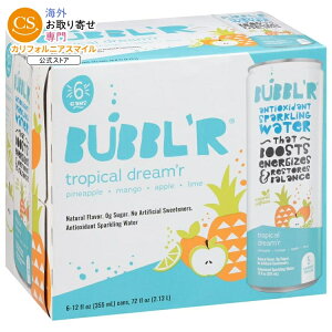 �o�u���[ �X�p�[�N�����O�E�H�[�^�[ �g���s�J���h���[�}�[ 355ml 6�ʃp�b�N BUBBL'R Sparkling Water Tropical Dream'r 12 fl oz, 6 Pack Cans �y�����񂹏��i�z