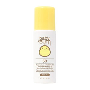 �T���o�� �x�r�[�o�� �~�l���� ���Ă��~�߃��[���I�����[�V���� SPF50 ������ 88ml Sun Bum Baby Bum Gentle Mineral-Active Sunscreen Roll-On Lotion, SPF 50, 3 fl oz �y�����񂹏��i�z