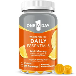 ワン・ア・デイ ウィメンズ 50+ マルチビタミングミ レモンドロップ ナチュラルフレーバー 120粒 One A Day Women's 50+ Multivitamin Gummies, Lemon Drop Natural Flavor, 120 Count 【お取り寄せ商品】