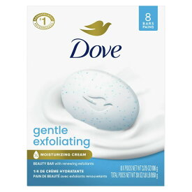 ダヴ ビューティー バーソープ ジェントル エクスフォリエーティング 106g 8個入り Dove Beauty Bar Soap Gentle Exfoliating All Skin, 3.75 oz 8 Bars 【お取り寄せ商品】【合わせて買いたい】