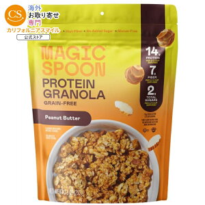 �}�W�b�N�X�v�[�� �O���C���t���[ �s�[�i�b�c�o�^�[ �v���e�C���O���m�[�� 227g Magic Spoon Grain-Free Peanut Butter Protein Granola Bag, 8 oz �y�����񂹏��i�z