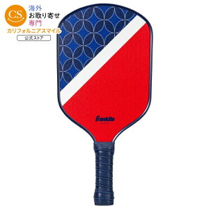 Franklin Sports �s�b�N���{�[���p�h�� �t�@�C�o�[�O���X�� �|���v���s�����Z���R�A ���b�h/�z���C�g/�u���[ Franklin Sports Fiberglass Pickleball Paddle - Polypropylene Cell Core - Red/White/Blue �y�����񂹏��i