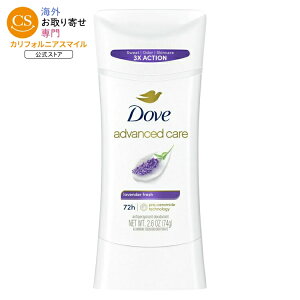 �_�� �A�h�o���X�P�A �����p�f�I�h�����g�X�e�B�b�N ���x���_�[�t���b�V�� 74g Dove Advanced Care Women's Deodorant Stick Lavender Fresh, 2.6 oz �y�����񂹏��i�z�y���킹�Ĕ��������z