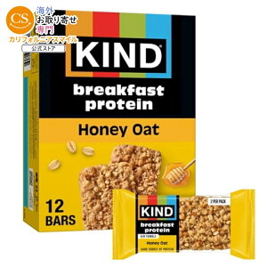 �J�C���h �I�[�c���n�j�[ ���H�p �v���e�C���o�[ 6�{���� KIND Oats & Honey Breakfast Protein Bars, 6-Count, 1 Cardboard Box �y�����񂹏��i�z