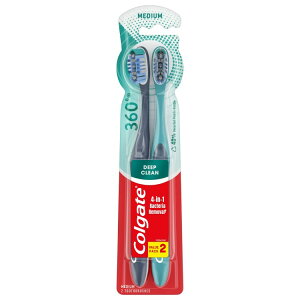 yAJEH}[gizRQ[g 360 z[}EXN[ lp蓮uV ~fBATCY 2{pbN Colgate 360 Whole Mouth Clean Adult Manual Toothbrush, Medium, 2 Pack y񂹏iz