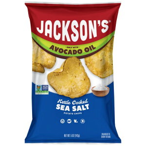 �W���N�\���Y �N���V�b�N�|�e�g �P�g���`�b�v�X �V�[�\���g 142g Jackson�fs Classic Potato Kettle Chips with Sea Salt �y�����񂹏��i�z