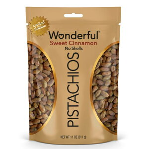 [�����]�����_�t���s�X�^�`�I �X�C�[�g�V�i�����i�b�c �k�Ȃ� 311g Wonderful Pistachios No Shells Sweet Cinnamon Nuts, 11 Ounce Bag �y�����񂹏��i�z