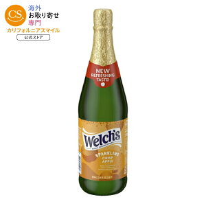 �E�F���` �m���A���R�[�� �X�p�[�N�����O�W���[�X �J�N�e�� �N���X�v�A�b�v�� 750ml Welch's Non-Alcoholic Sparkling Juice Cocktail, Crisp Apple, 25.4 fl oz Bottle �y�����񂹏��i�z