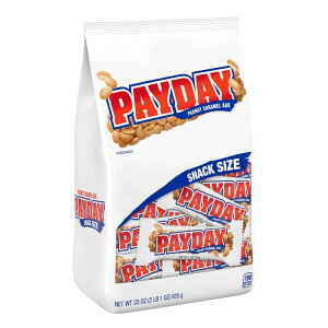 �y�C�f�C �s�[�i�b�c�L�������� �X�i�b�N�T�C�Y �L�����f�B 1�� 935g Payday Peanut Caramel Snack Size Candy, Bag 33 oz �y�����񂹏��i�z