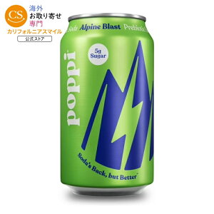 �|�b�s�[ �A���p�C���u���X�g �v���o�C�I�e�B�N�X�\�[�_ 355ml 1�{ poppi Alpine Blast Prebiotic Soda, 12 oz, Single Can �y�����񂹏��i�z