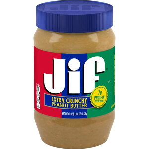yAJEH}[gizWt GNXgN`s[ibco^[ 1.13kg Jif Extra Crunchy Peanut Butter, 40oz Jar y񂹏iz