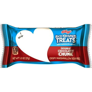 yAJEH}[gizPbO CXNXs[ _u`R[g`N `[C[}V}XibNo[ 37g Kellogg's Rice Krispies Double Chocolatey Chunk Chewy Marshmallow Snack Bars 1.3 oz 